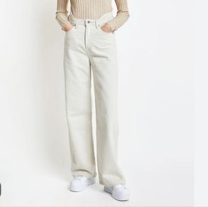 Levi's Cream Wide Leg Jeans Japanese Denim